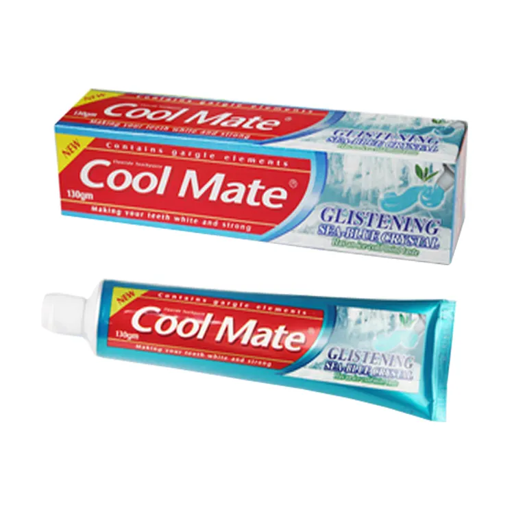 Vente chaude menthe verte clair bleu couleur Gel pâte à base de plantes dents blanchit dentifrice dentifrice Gel avec Mica à l'intérieur