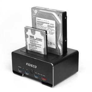 FIDECO All in One porte Usb3.0 Sata Hdd Dock USB 3.0 a SATA Dual-Bay Hard disk Docking Station per <span class=keywords><strong>2</strong></span>.5 3.5 pollici HDD SSD - Product Image 3
