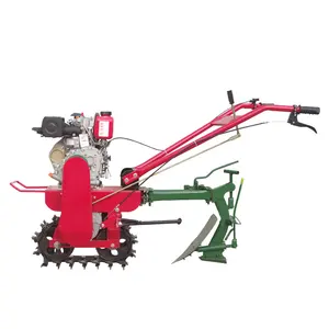 Farm use gasoline power cultivator tiller with weeder