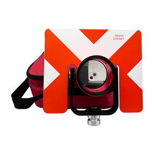 Set di prisma singolo rosso e bianco con borsa per il rilevamento delle stazioni totali del sud-30mm - Product Image 2