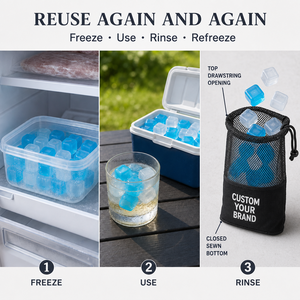 Cubos de <span class=keywords><strong>Hielo</strong></span> de Plástico Cuadrados Reutilizables al por Mayor, Libres de BPA, Grado Alimenticio, para Enfriar Cerveza, Whisky, Vino, Bares, Eventos al Aire Libre, Personalizados - Product Image 6