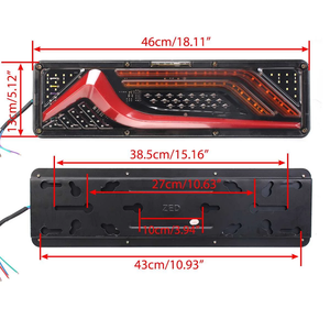 Nouveau feu arrière LED 12V-24V, feu stop arrière, clignotant, ampoule, IP67, étanche, haute qualité, compatible avec voiture, camion, <span class=keywords><strong>camionnette</strong></span> - Product Image 4