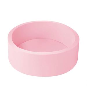 Piscine à balles ronde d'intérieur en mousse à mémoire de forme rose clair de haute qualité pour tout-petits, enfants et usage scolaire, lavable - Product Image 2