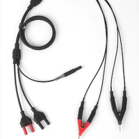 Carrete de eje concéntrico ETA4558G, cables de prueba de cuatro sondas, abrazadera de prueba Kelvin, línea de conexión de cable de alta precisión