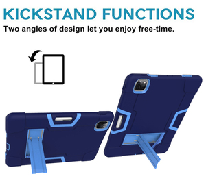 Ốp Máy Tính Bảng Gồ Ghề Ba Lớp Cho <span class=keywords><strong>iPad</strong></span> Air <span class=keywords><strong>4</strong></span> 5 2022 Ốp Trẻ Em Có Chân Chống Chịu Lực Nặng Đa Chất Liệu Chống Sốc Toàn Thân - Product Image 4