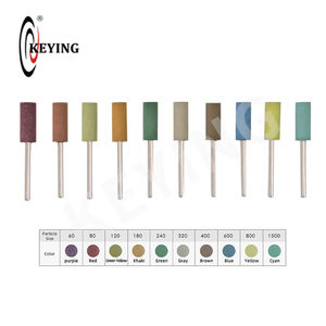 Abrasifs à clé 6*17*3mm 100 pièces tête montée en caoutchouc meule de forme conique cylindrique pour surface métallique - Product Image 3