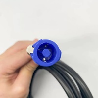 Cable de Alimentación de 3 Puntas NEMA 5-15P a PowerCON, 20A, 3 Pines, 16AWG, 1M/3.2FT, Conector Macho PowerCon a Cable de Alimentación Macho NEMA 5-15P