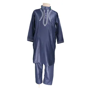 20-30 Size Muslim Infant Boy Thobe 2pcs With Pant Kanduras For Africa Islamic