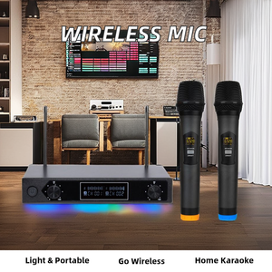 Factory Direct Sales Professional <strong>Wireless</strong> <strong>Microphone</strong> for Stage Performances Dual Channel <strong>Dynamic</strong> Condenser <strong>Microphone</strong> - Product Image 5
