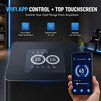 Refroidisseur d'eau pour bain de glace 0,4 CV Pro, refroidit jusqu'à 39°F ° F Sans installation de tuyauterie, contrôle par application WiFi et écran tactile pour toute baignoire