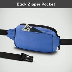 Riñonera con logotipo personalizado 2L grande negra Lu9B11S Athletica riñonera cruzada en todas partes - Product Image 5