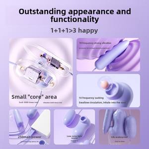 Вибратор <span class=keywords><strong>Hi</strong></span> Chao с USB-питанием фиолетовый секс-игрушки для взрослых с присоской Женский мастурбатор вагинальный фаллоимитатор точки G 300/коробка - Product Image 4