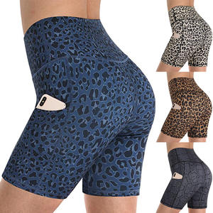 leopard print workout shorts