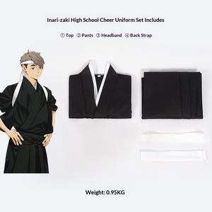 Uniforme de Kendo Estilo Anime, Disfraz de Cosplay, Pantalones Hakama Estilo Japonés, Falda, Traje de Animadora para Equipo de Voleibol - Product Image 4