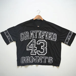 T-Shirt Personalizzata in Rete 100% Poliestere ad Asciugatura Rapida, Maglia da Calcio, Maglietta Streetwear Sportiva con Collo Tondo, T-Shirt Oversize Stampata - Product Image 2