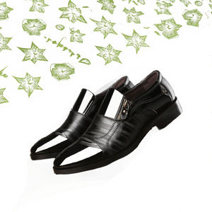 Chaussures habillées pour hommes d'affaires, chaussures en cuir pointues formelles pour mariage, respirantes, antidérapantes pour le printemps, l'été et l'automne - Product Image 2