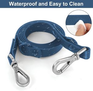 Correa Doble para Perros Personalizada, Impermeable, de PVC, Ajustable, Manos Libres, Multifuncional, con Hebilla Metálica Resistente - Product Image 2