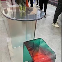 2023 pas cher acrylique meubles chaise étagère couleur toutes les tables à manger claires