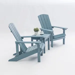 Hoge Kwaliteit Waterdichte Patio Tuin Stoel Plastic Adirondack Stoelen Opvouwbare Meubelen