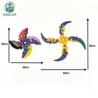 Jouet anti-stress transformable Karambit à 4 lames, imprimé en 3D sur mesure, mini couteau à griffes pour soulager le stress, Oddcraft 14+