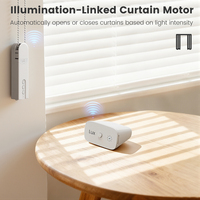 Sensor Cahaya Jendela Pintu Tuya Zigbee 3.0 Deteksi Sinar Matahari Kontrol Otomatis Tirai Gulung 120 °   Tahan Air IP66