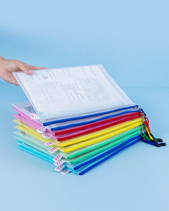 A5 A6 Customized Logo Document <b>Organizer</b> A4 Transparent Mesh Pouch Waterproof <b>File</b> <b>Folder</b> Bag With Zipper Handle - Product Image 2