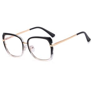 Nouveau Design coloré femmes TR90 matériel lunettes optiques métal cadre carré Anti lumière bleue printemps <span class=keywords><strong>pied</strong></span> lunettes - Product Image 5