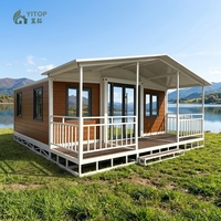 YITOP Casa Prefabbricata Espandibile Impermeabile da 40ft/20ft, 5 Camere da Letto, in Vendita, Casa Pieghevole, Case Prefabbricate