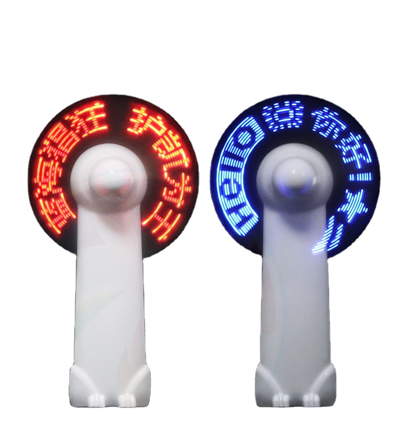 Свет вентилятор мини для вечеринок красочные ручной 3D голограмма евро голографический дисплей рекламы изготовленный на заказ логотип Usb Перезаряжаемый светодиодный сообщение