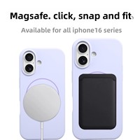 Nouvelle coque de protection magnétique en silicone liquide mat pour iPhone 17 Pro, style Ins, antichute, compatible 16/15