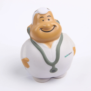 Man Paint Worker Doctor Shaped PU Stress <b>Ball</b> Character PU Anti Foam Stress Reliever <b>Ball</b> <b>Squeeze</b> Toys Promotional Gift - Product Image 1