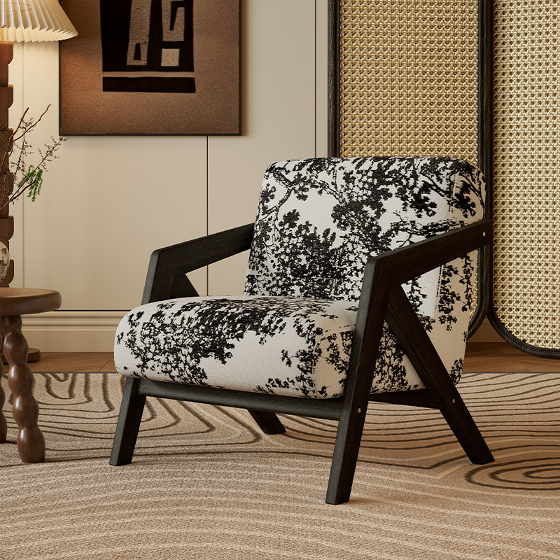 Yangmei Tree [Delicato Jacquard + Cornice in Legno Nero]