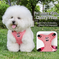 Set Harnesses dan Tali Anjing dari Bahan Nylon Custom Print yang Modis, Ultra-Breathable, Anti-Tersedak, Anti-Lepas, dengan Tali Dada Oxford untuk Jalan-Jalan