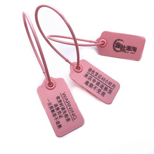 Etiqueta de Seguridad Personalizada de Fábrica China, Etiqueta de Plástico Antirrobo de Lujo para Prendas, Alimentos, Zapatos y Bolsos - Product Image 1