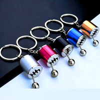 Porte-clés créatif en métal pour voiture, design levier de vitesse, pendentif de rechange automobile, nouveauté, vente chaude