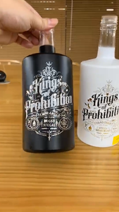 Venta caliente al por mayor de encargo barato 750ml personalizable de alta capacidad de licor/licores/XO/brandy botella de alcohol de vidrio con tapa - Product Image 6