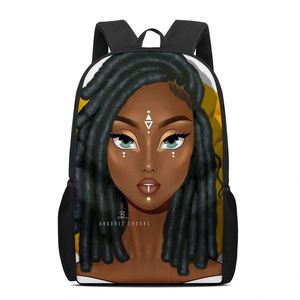 Imprimir <span class=keywords><strong>en</strong></span> la demanda de <span class=keywords><strong>trenzas</strong></span> hermosa Afro las niñas mochila lindo mochila para adolescentes mujeres adolescentes bolsas de la escuela - Product Image 2