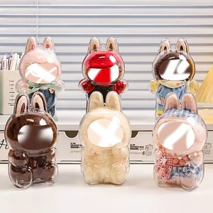 New mù hộp nhựa trong suốt V3 bảo vệ bao gồm bụi trường hợp Mặt dây chuyền búp bê phụ kiện <span class=keywords><strong>Acrylic</strong></span> búp bê lưu trữ hộp - Product Image 1