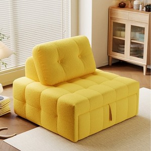 Cómodo mecanismo 2 en 1, sillones convertibles plegables para salón, sofá <span class=keywords><strong>individual</strong></span> para oficina, silla, <span class=keywords><strong>cama</strong></span> con sofá extraíble, <span class=keywords><strong>cama</strong></span> - Product Image 3
