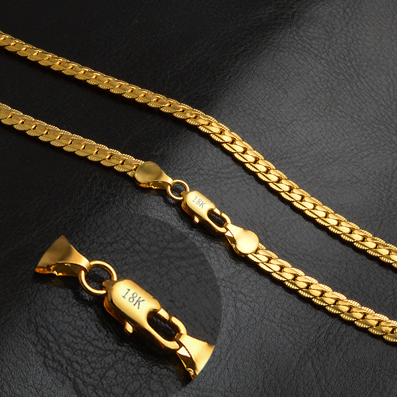 Chain Design Gold Chain Marked Korea 18k Gold Selling Price Per