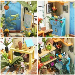 DWI DIY <span class=keywords><strong>Maison</strong></span> miniature <span class=keywords><strong>en</strong></span> <span class=keywords><strong>bois</strong></span> à construire, Kit de bricolage pour <span class=keywords><strong>maison</strong></span> de poupée, <span class=keywords><strong>Jouet</strong></span> de loisir pour enfants et adultes - Product Image 5