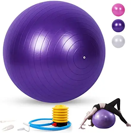 Bola de ioga para exercícios físicos, bola de ginástica anti-estouro de borracha com logotipo personalizado