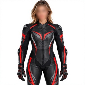 Nouvelle Tendance : Combinaison de Course Monopièce Faite Main (OEM/ODM) – Noir/Rouge – Pour Motard, Robuste et de Qualité Supérieure - Product Image 6