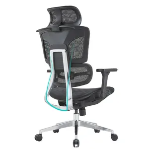 kepospace modern design office furniture lift seat ergonomic mesh computer office chair ergonomic chair with footrest