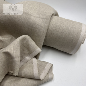 Tissus en <span class=keywords><strong>lin</strong></span> naturel blanc épais lavé sur mesure en rouleaux Mindun Wholesale pour chemises et rideaux - Product Image 5