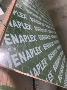 Tablero <span class=keywords><strong>OSB</strong></span> laminado plástico color <span class=keywords><strong>verde</strong></span> 18MM para construcción de hormigón - Product Image 6