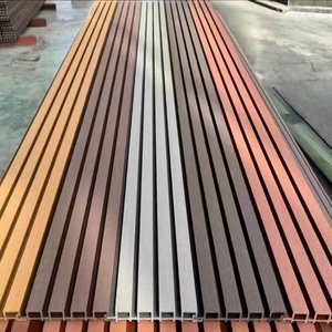 Linguetta e scanalatura bassa manutenzione Wpc pannelli di parete acustica esterno decorazione dell'edificio per progetti di ristrutturazione casa - Product Image 2