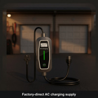 Pengisi Daya EV Portabel Tipe 2 Baru 3.3kW 7kW 13A 32A AC Charging Gun Kabel 5 10 15m Rumah OEM ODM