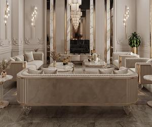 أريكة غرفة معيشة فاخرة حديثة من المخمل الراقية - Product Image 2