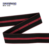 Élégant 60mm Noir et Rouge Élastique Bonne Qualité Canapé Bande Élastique #5860